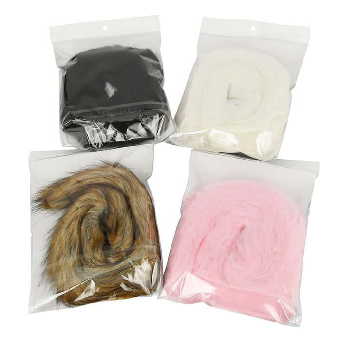 SM VIP Furry Fox Long Tail Butt Plug - # Black 1pc