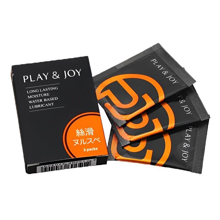 PLAY & JOY Silky Water Based Lubricant 3g x 3 Pack 3g x 3