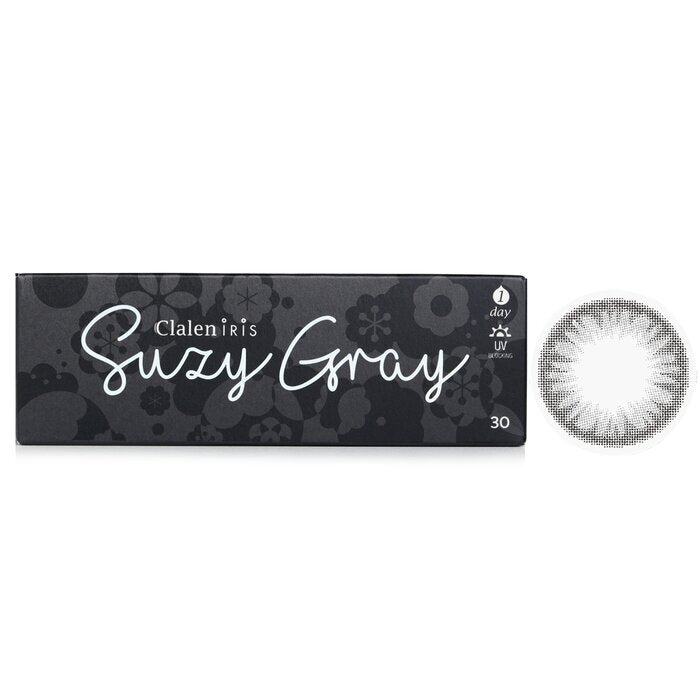 Clalen 1 Day Iris Suzy Gray Color Contact Lenses -2.50 D 30pcs