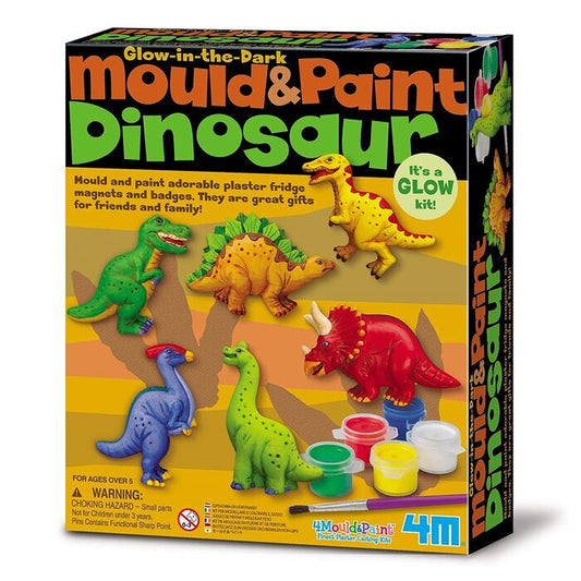 4M Mould & Paint/Glow-In-The-Dark Dinosaur 32x19x22mm
