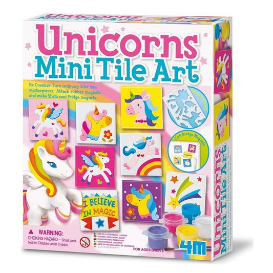 4M Unicorns Mini Tile Art 32x19x22mm