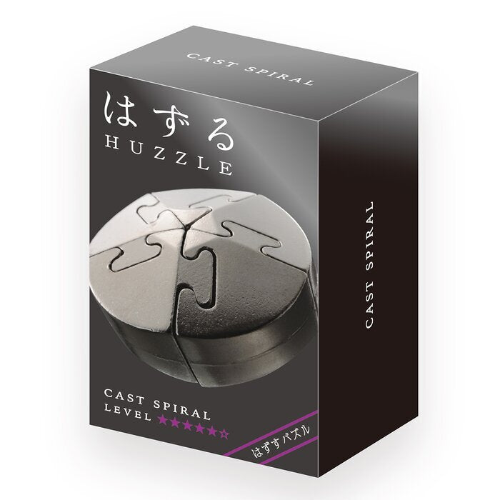 Broadway Toys Hanayama | Spiral Hanayama Metal Brainteaser Puzzle Mensa Rated Level 5 75*119*45 mm