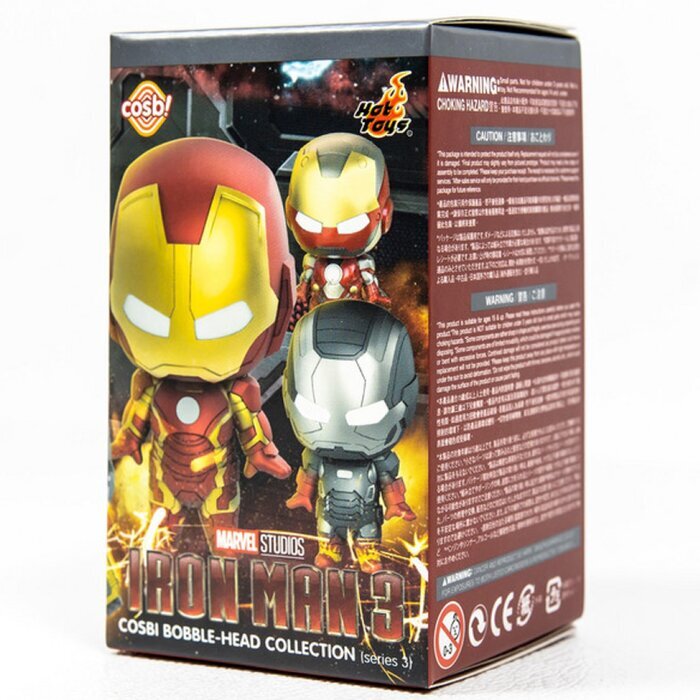 Hot Toy Iron Man 3 - Iron Man Cosbi Bobble-Head Collection (Series 3) (Individual Blind Boxes) 6 x 6 x 10cm