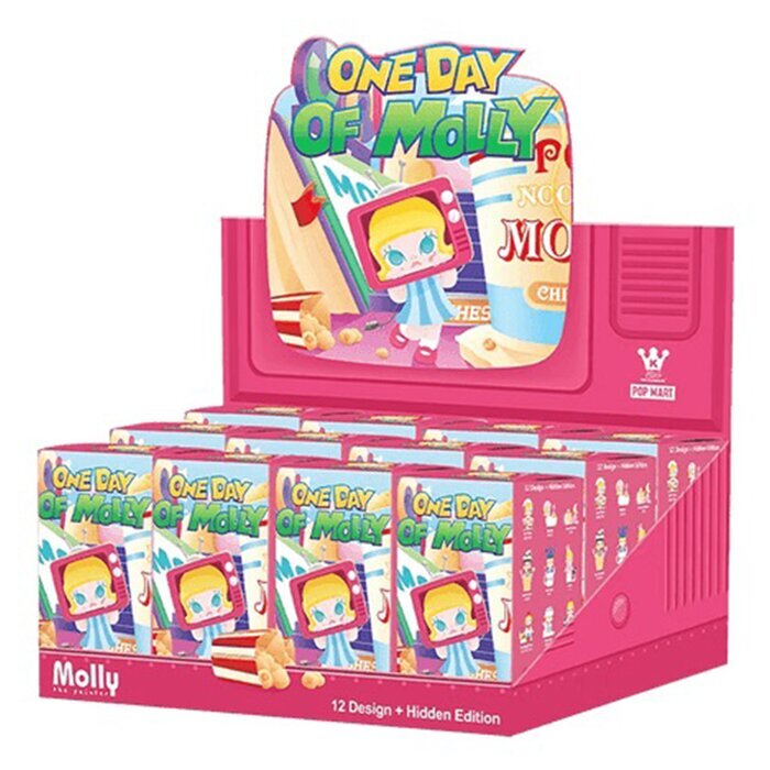 Popmart Molly Baby one days  (Case of 12 Blind Boxes) 29x22x12cm