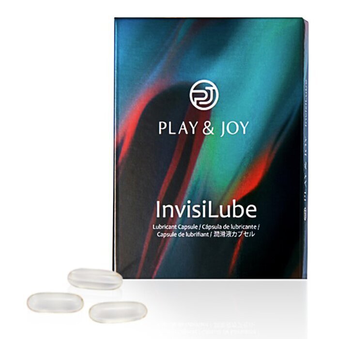 PLAY & JOY InvisiLube Capsule Beads Silicone Oil Personal Lubricant 10 pcs 10pcs/Box