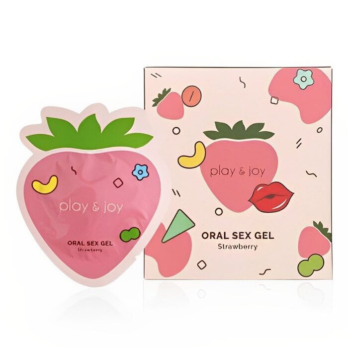 PLAY & JOY Oral Sex Gel 3ml 5pcs - Strawberry 3ml x 5pcs/box
