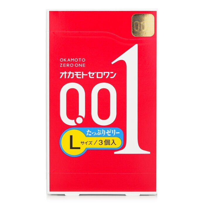 Okamoto 0.01 Ultra Thin Condom (L Size & Rich-Lubricant) 3pcs 3pcs/box