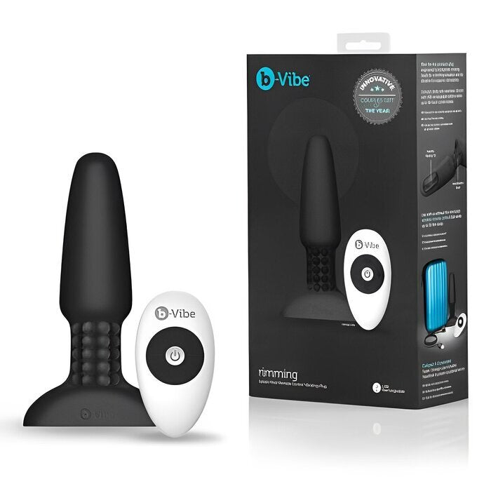 B-vibe Rimming Anal Plug - # Black 1 pc
