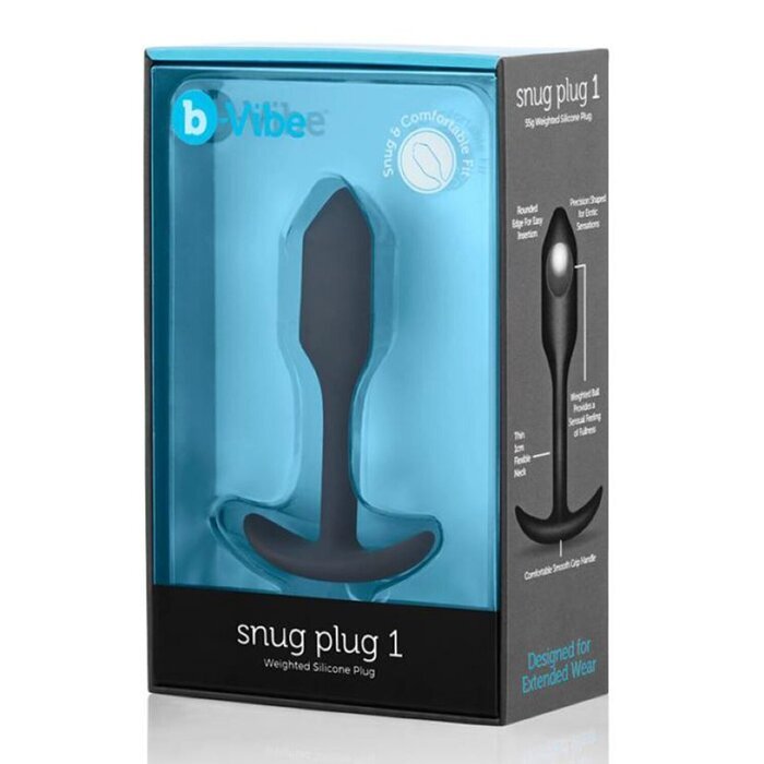 B-vibe Snug Anal Plug 1 - # Black 1 pc