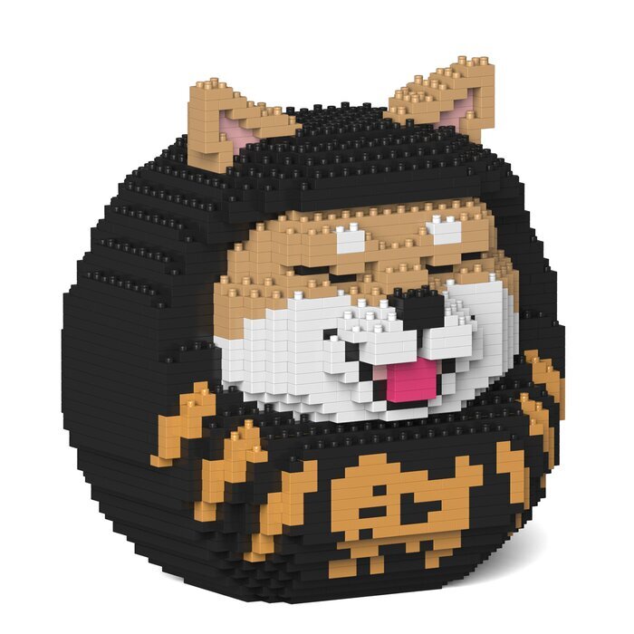 Jekca Shiba Daruma Doll 01S-M02 Building Bricks Set 18x16x21cm
