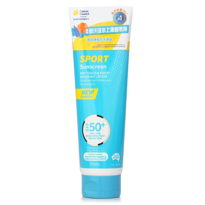 Cancer Council CCA Sport Dry Touch Sunscreen SPF50+ 110ml