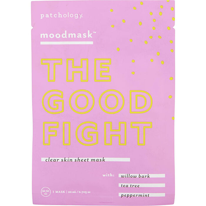 Patchology Moodmask The Good Fight Clear Skin Sheet Mask 20ml/0.705oz